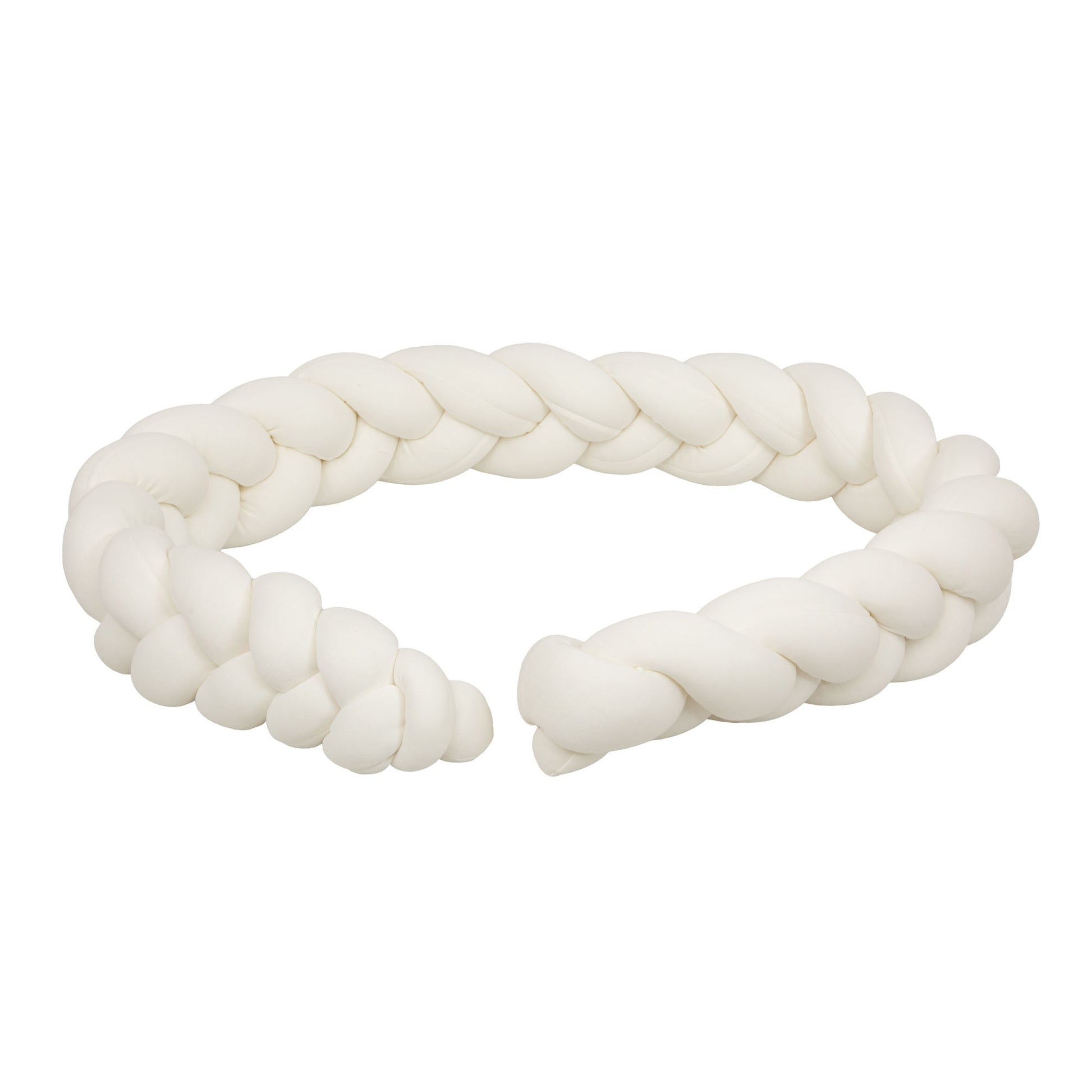 Protector de cuna trenza Basics Blanco 300 cm