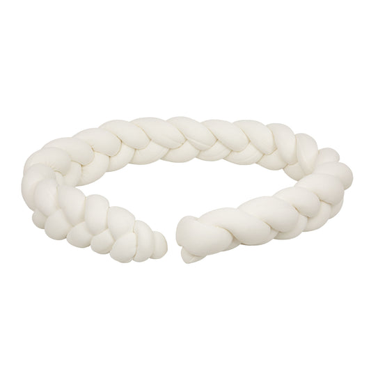 Protector de cuna trenza Basics Blanco 300 cm