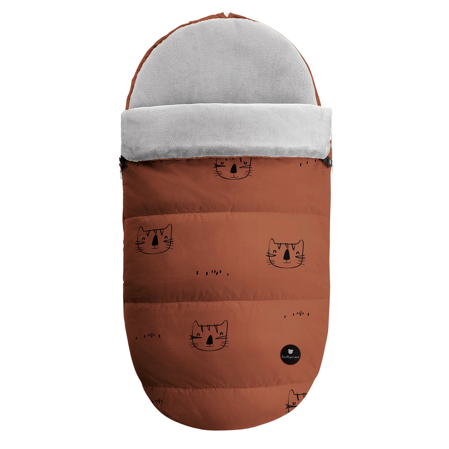 Saco Carro Universal - Invierno Microlina cats Teja 50x90