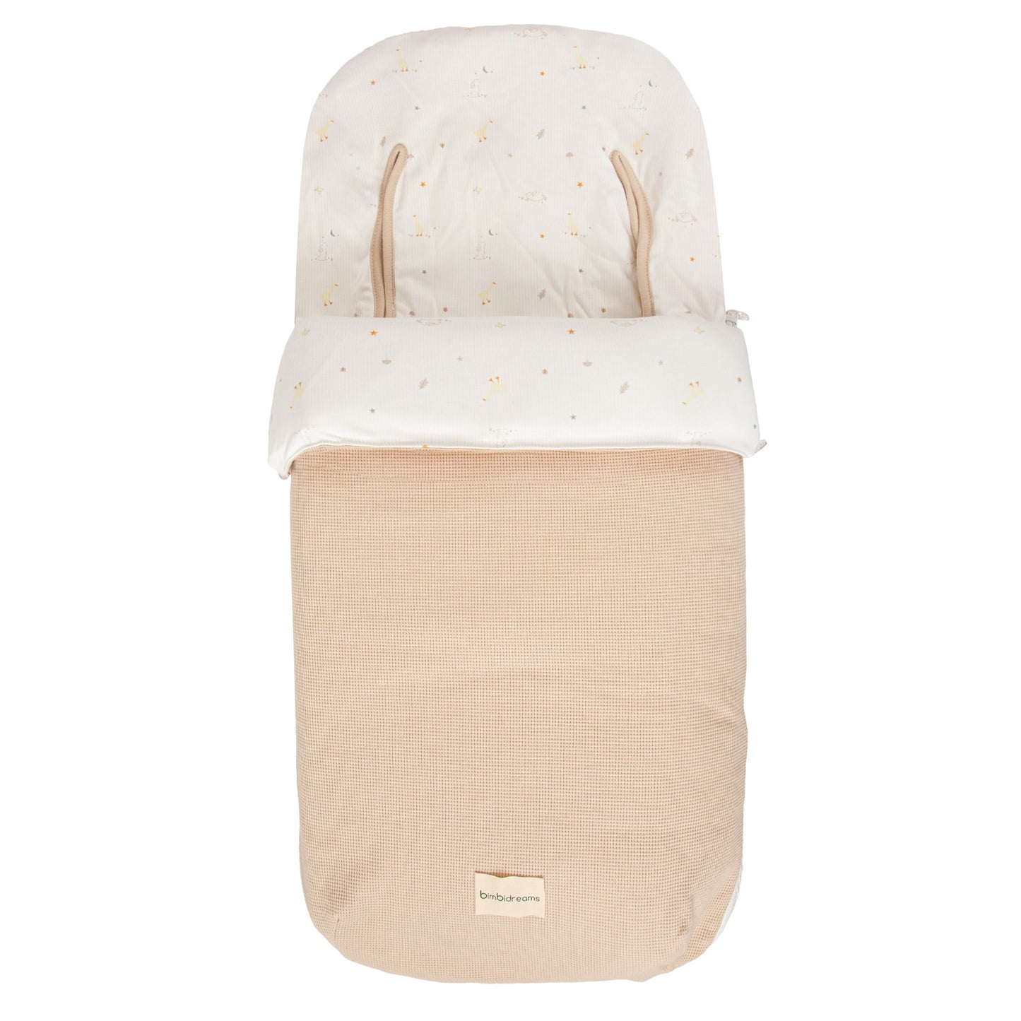 Saco Carro Universal - Multiestacional Happy Forest Blanco Lino 50x106