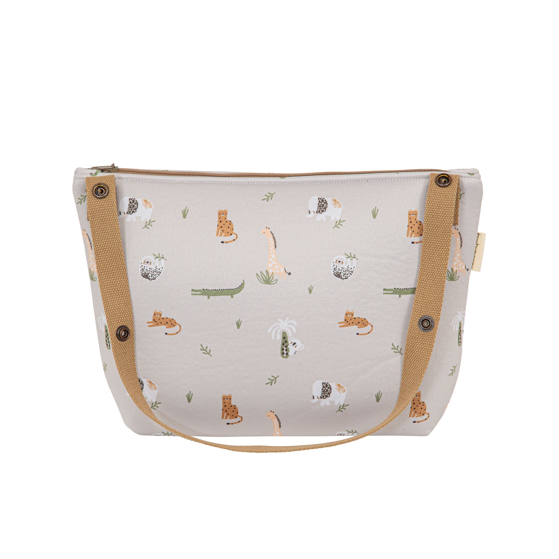 Bolso maternal organizador Animalia Lino 33x22x14 3