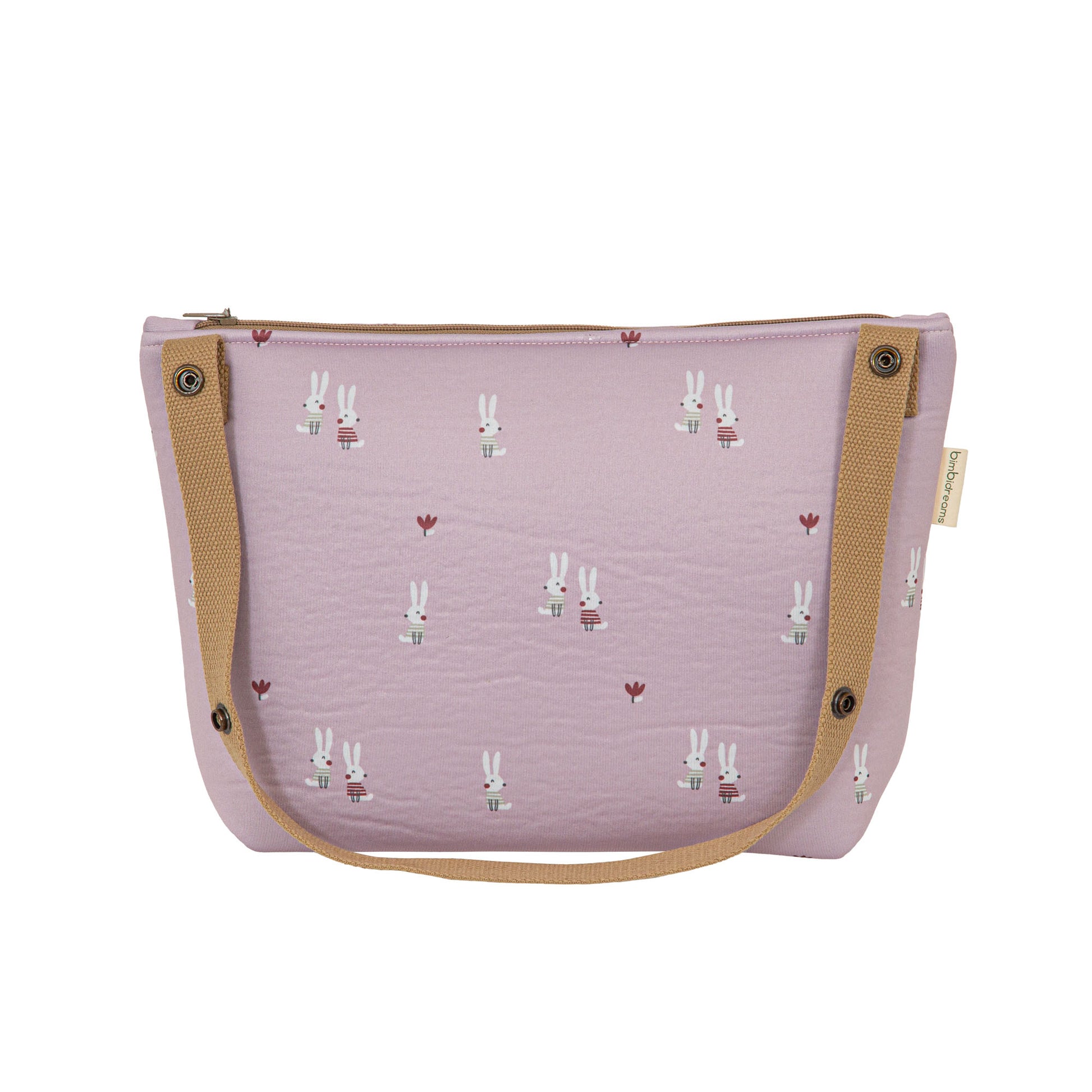 Bolso maternal organizador Rabbits Lila 33x22x14 3