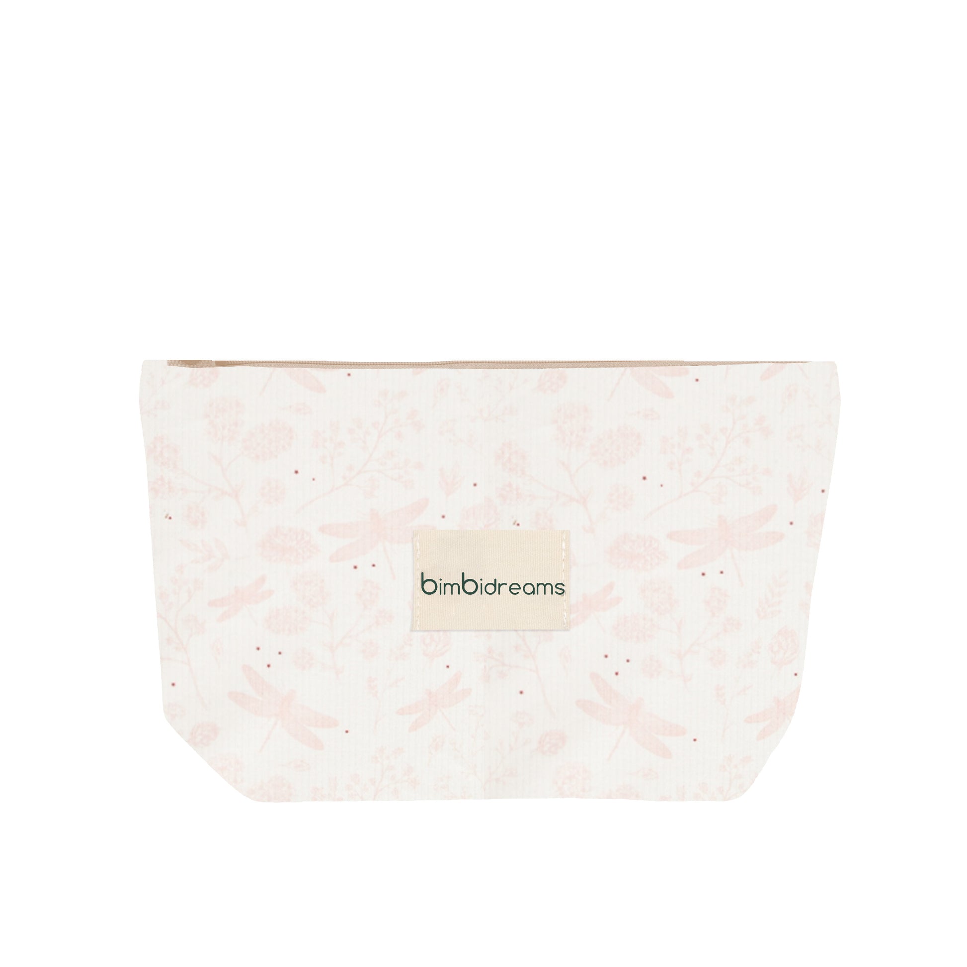 Bolso maternal organizador Dafne Blanco Rosa 33x22x14