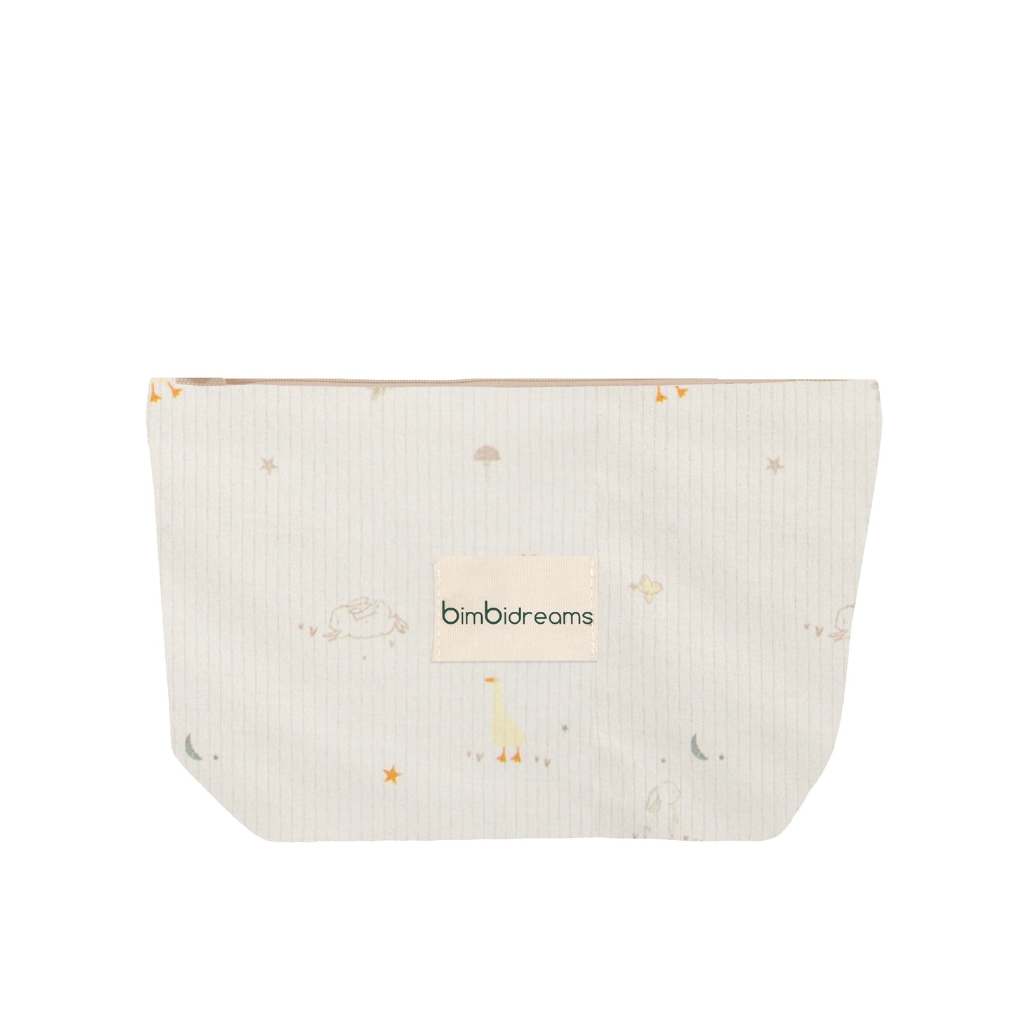 Bolso maternal organizador Happy Forest Blanco Lino 33x22x14