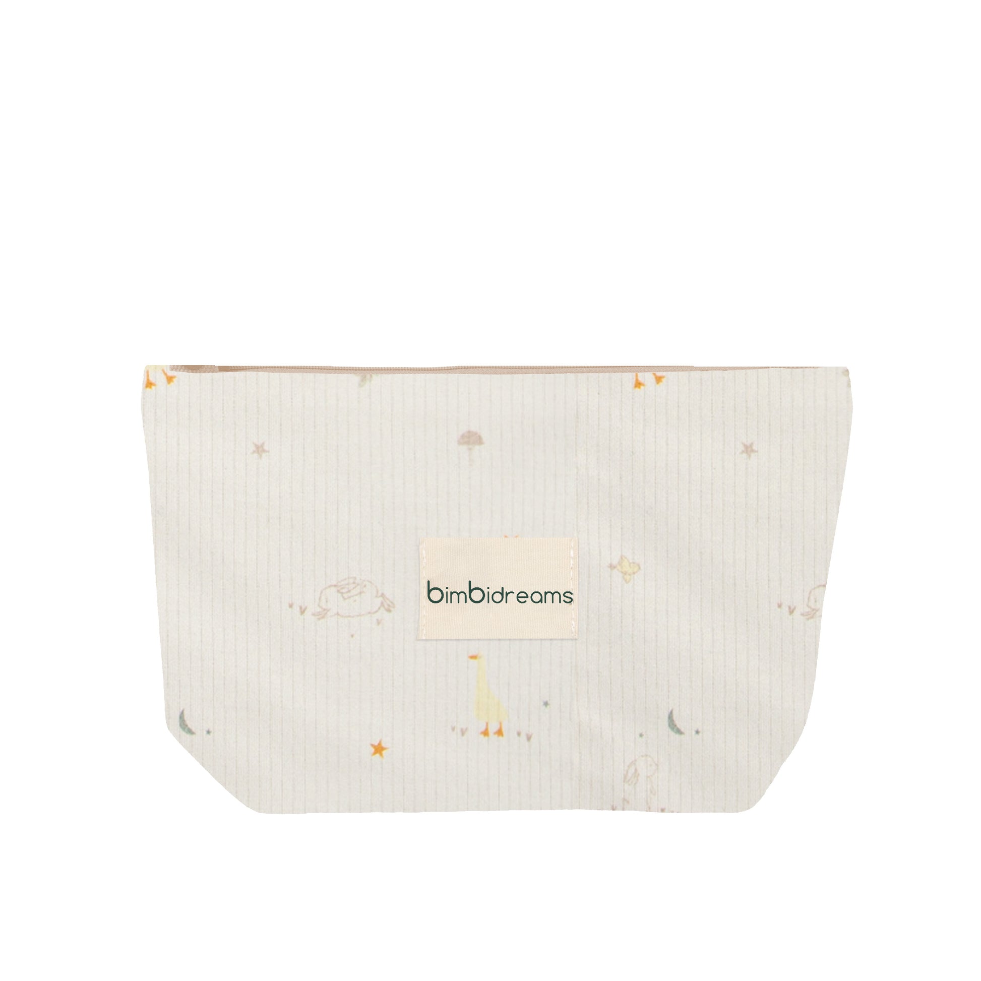 Bolso maternal organizador Happy Forest Blanco Lino 33x22x14