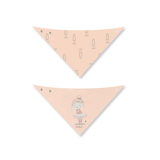 Babero bandana pack 2 Ballet Rosa 43x21