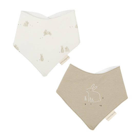 Babero bandana pack 2 Bunny VM Verde Musgo 43x21