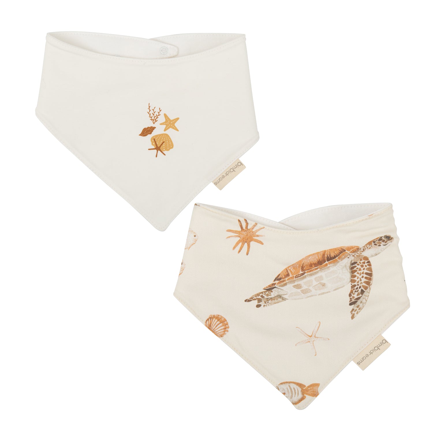 Babero bandana pack 2 Ocean Beig 43x21