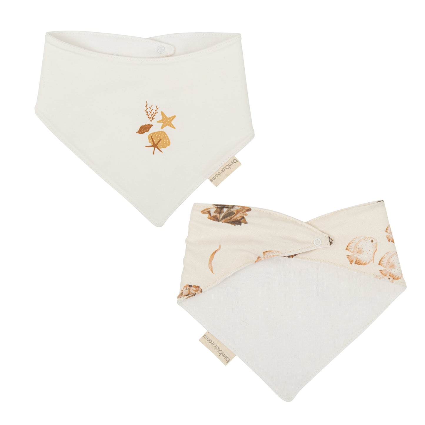 Babero bandana pack 2 Ocean Beig 43x21 2