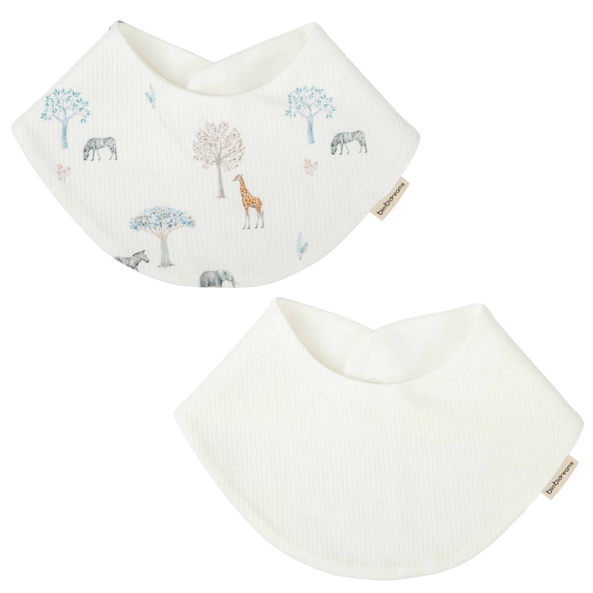Babero bandana pack 2 Tanzania Blanco 43x21