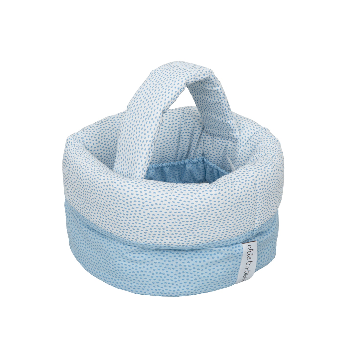 Cesta botellero bebé Lunas Azul 24x24x13