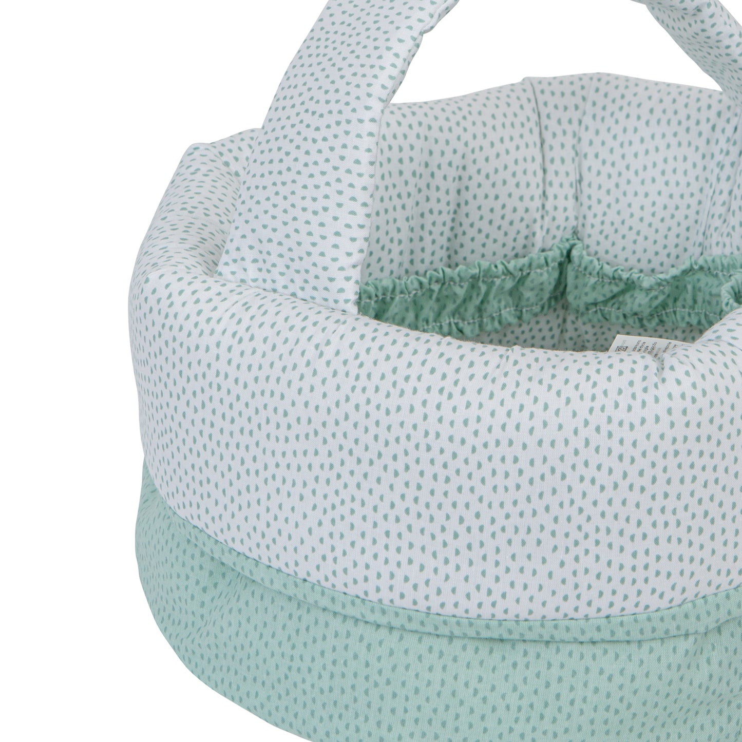 Cesta botellero bebé Lunas Verde 24x24x13 2