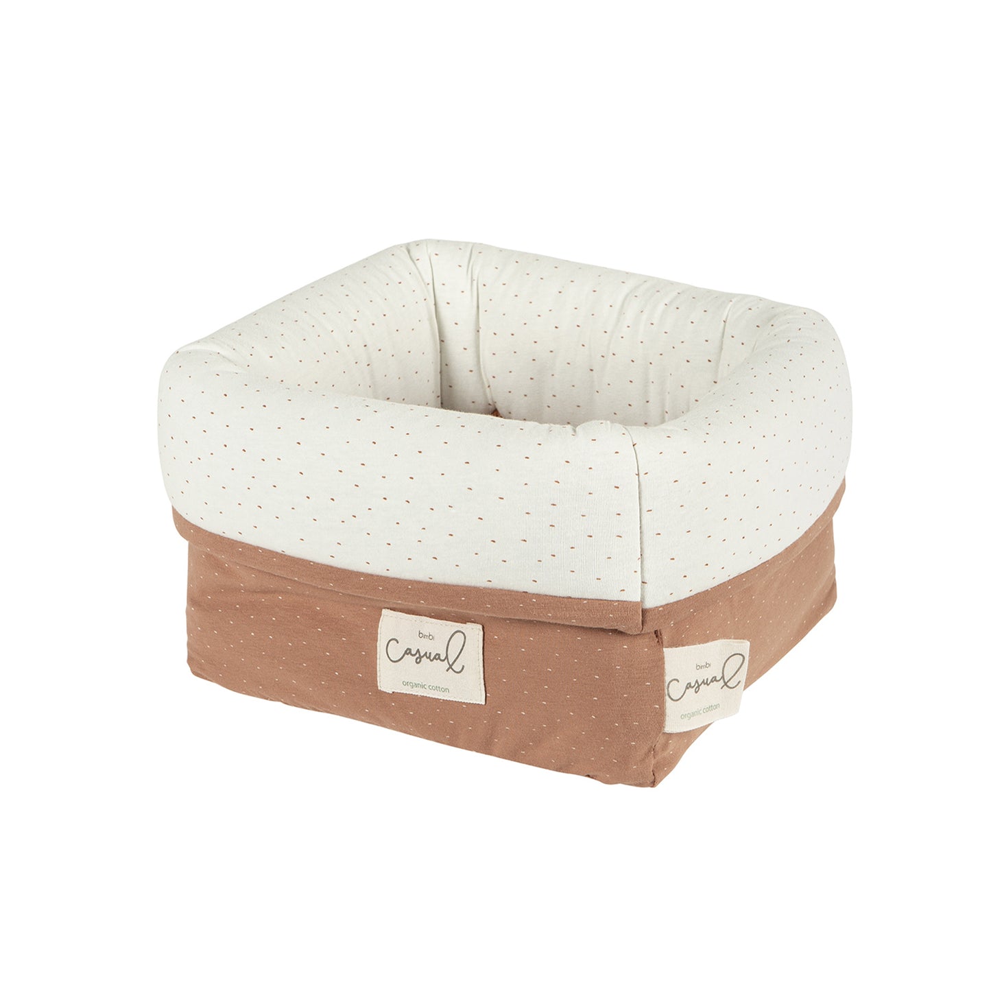 cesta botellero bebé cuadrada  Explorer Teja 24x24x13
