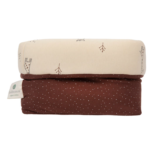 cesta botellero bebé cuadrada  Giraffe Choco 24x24x13 2