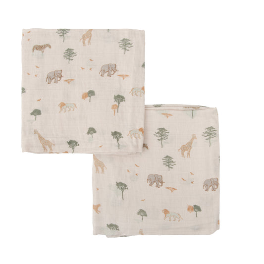 Gasas Bambú pack 2 Nairobi Lino 60x60