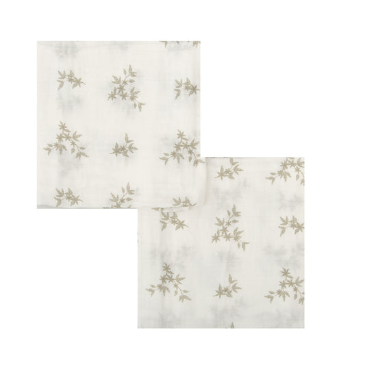 Gasas Bambú pack 2 Isolda Verde 60x60