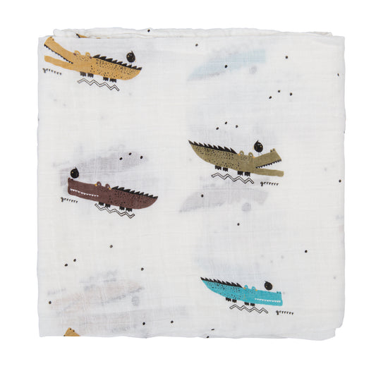 Muselina bambú coco Blanco 120x120