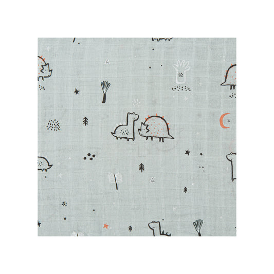 Muselina bambú Jurasic ME Menta 120x120