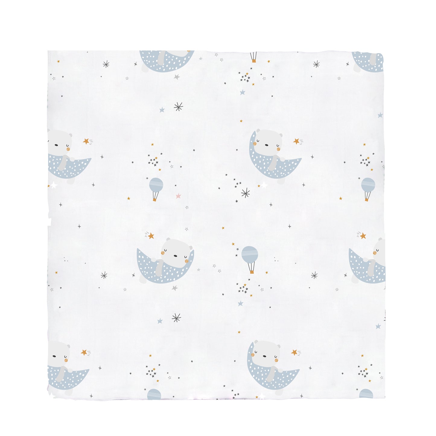 Muselina bambú volare Azul 120x120