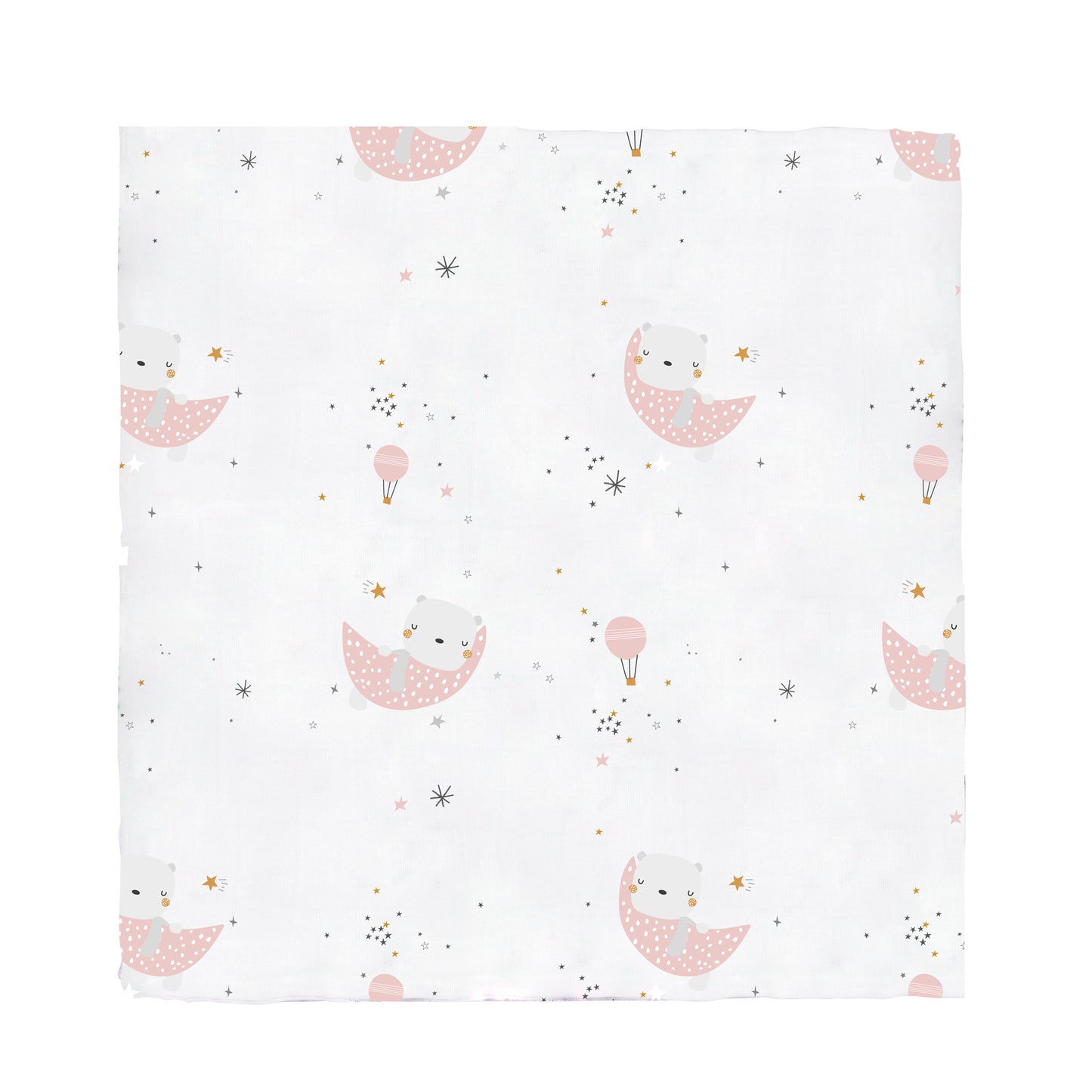 Muselina bambú volare Rosa 120x120