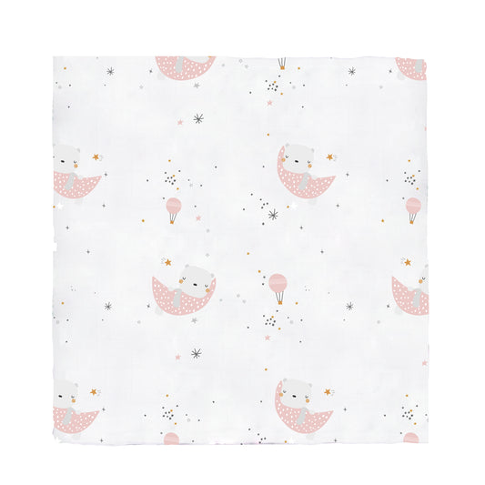 Muselina bambú volare Rosa 120x120
