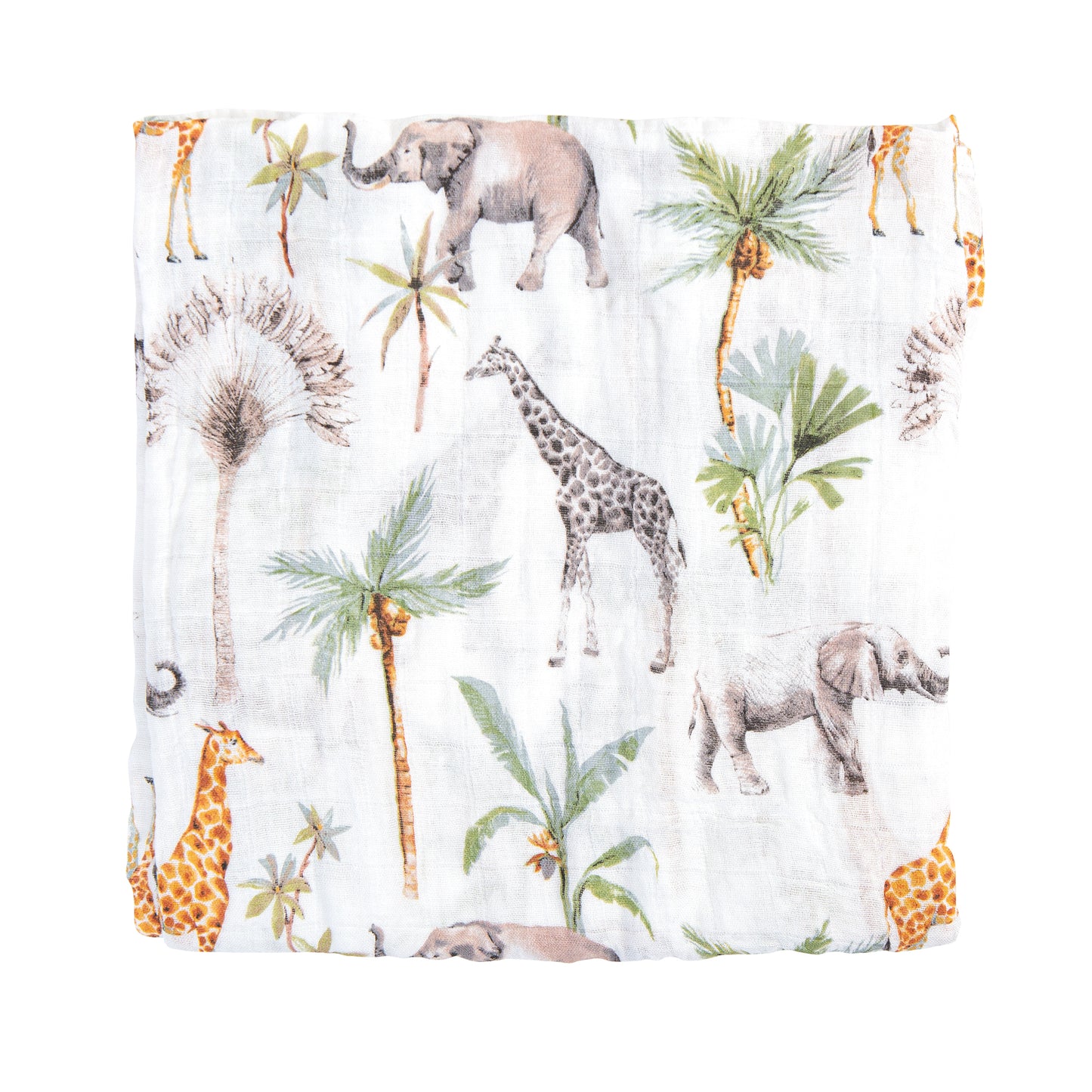 Muselina bambú África Blanco 120x120