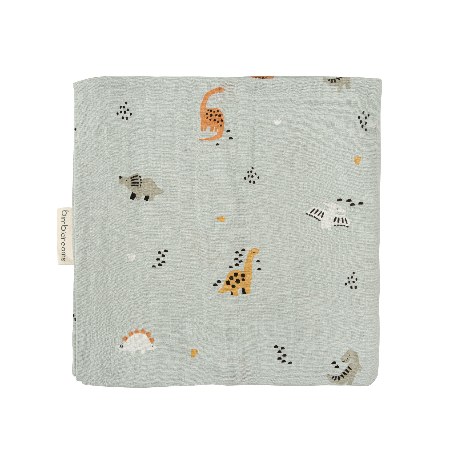 Muselina bambú Bronto Blanco Gris 120x120