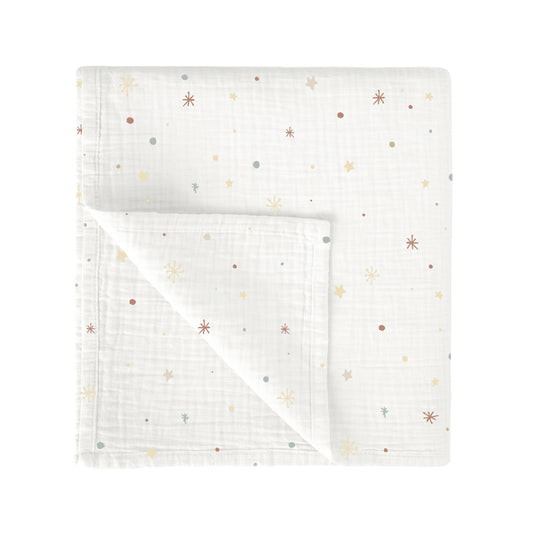 Muselina bambú Night Stars Multicolor 120x120
