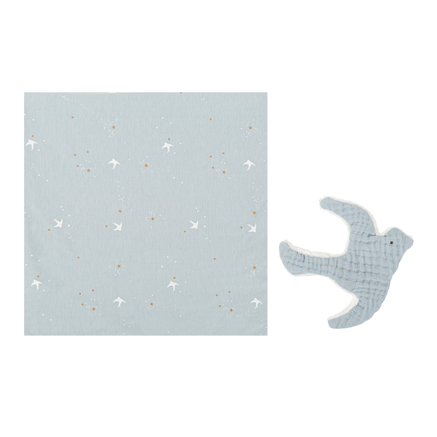 Muselina de Bambú con Dou dou Spring AG Azul Grisaceo 120x120