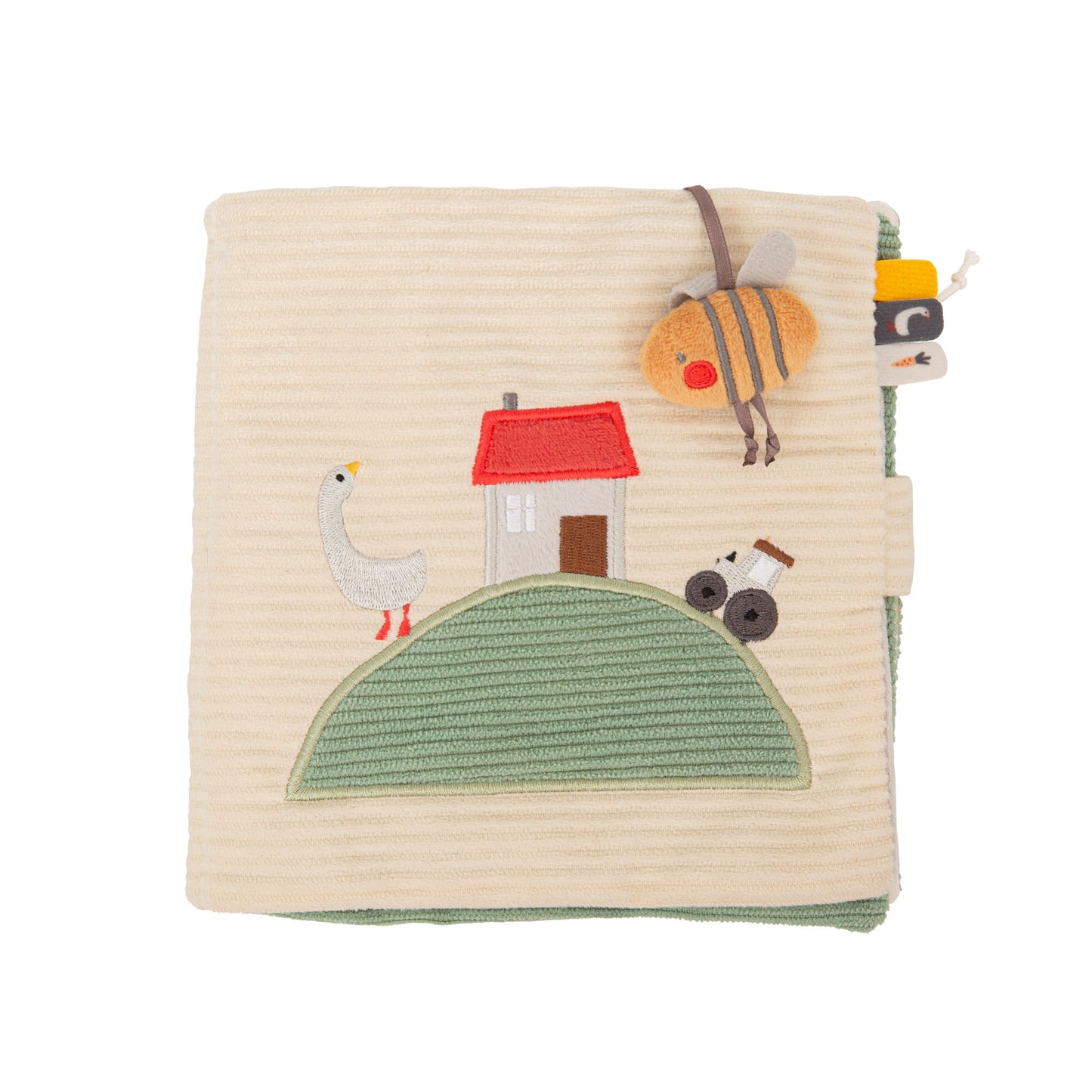 Libro blando de actividades Farm Blanco Lino 16x16