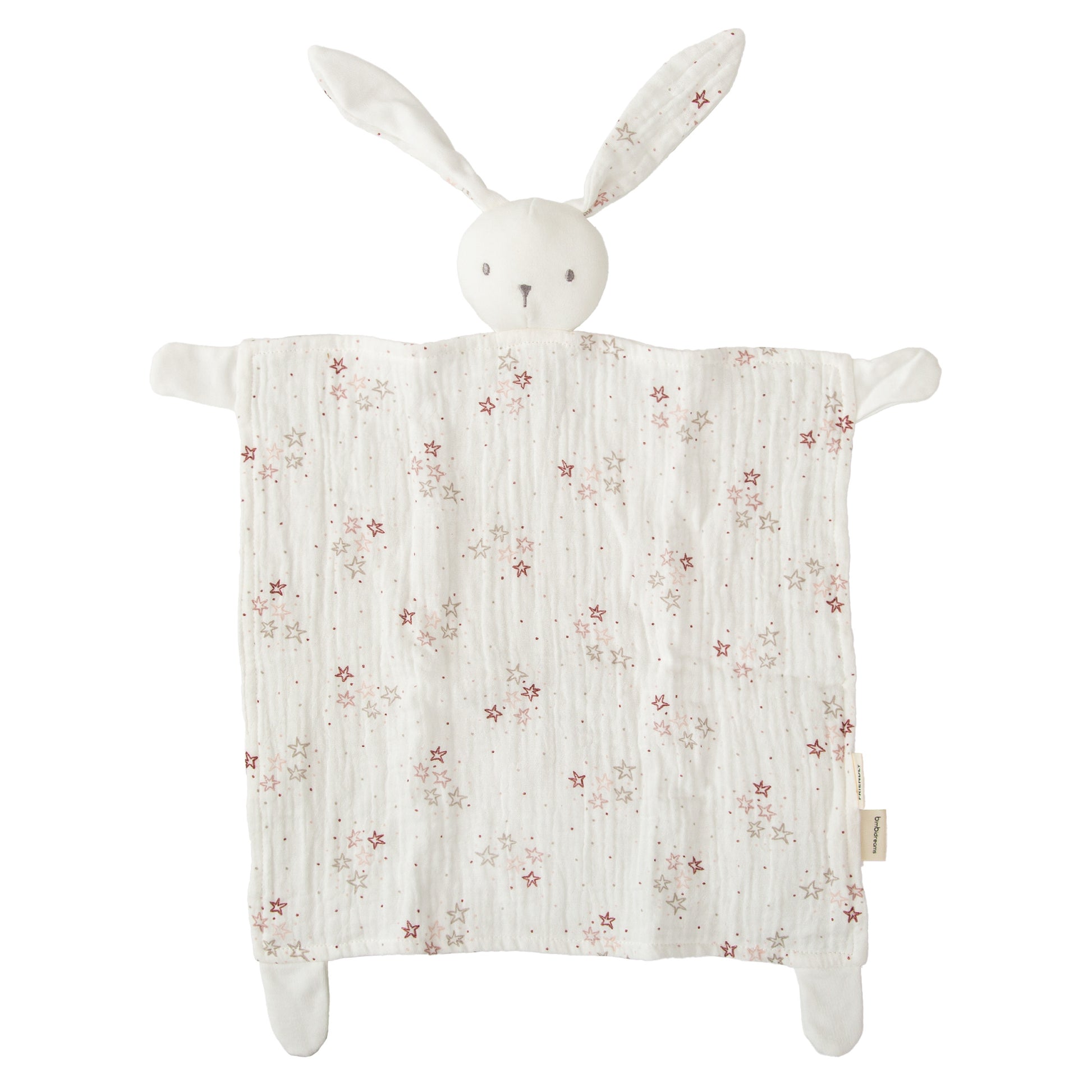 Doudou  Stars Blanco Rosa 30x30