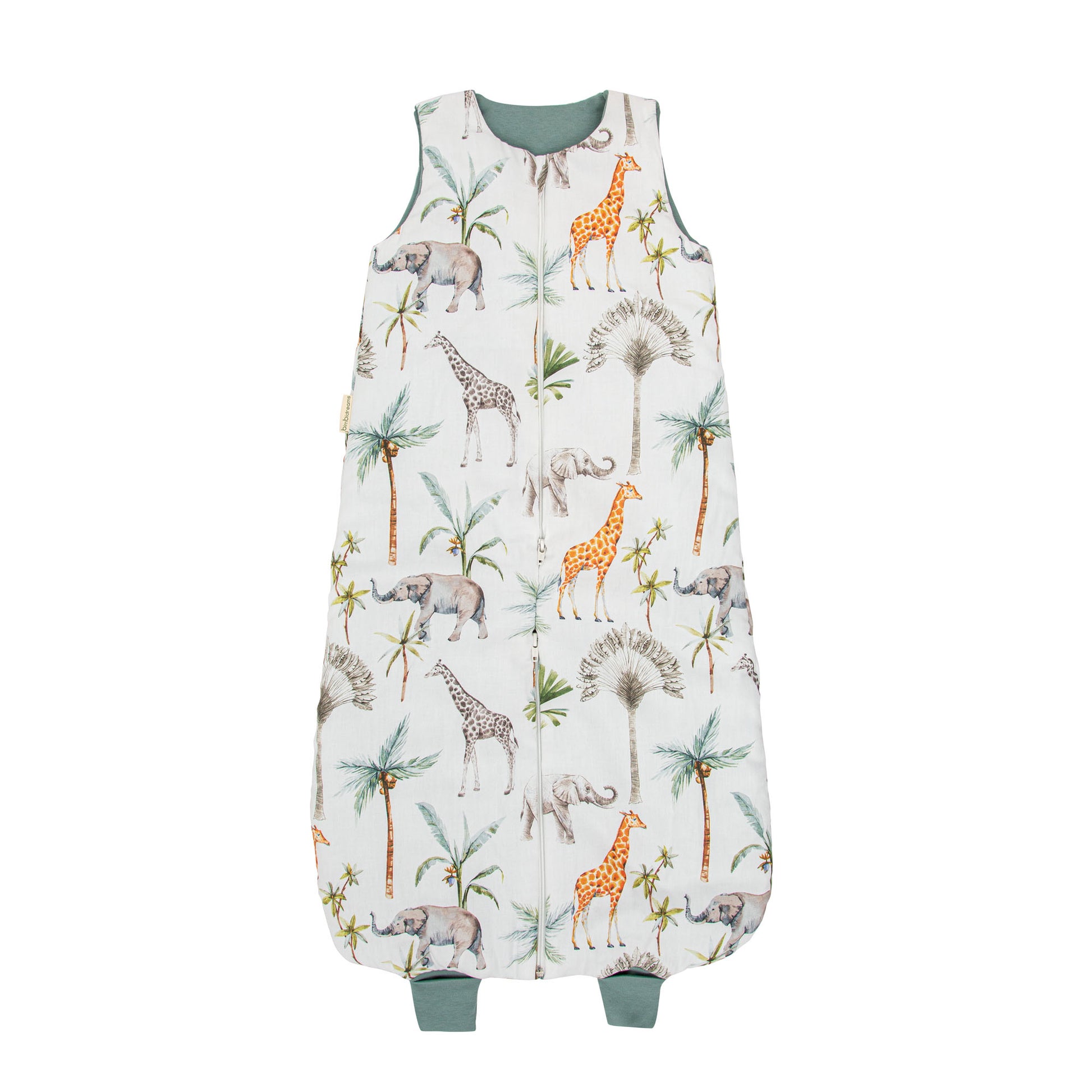 Saco pijama con pies sin relleno África Blanco 90 cm (4-24m)