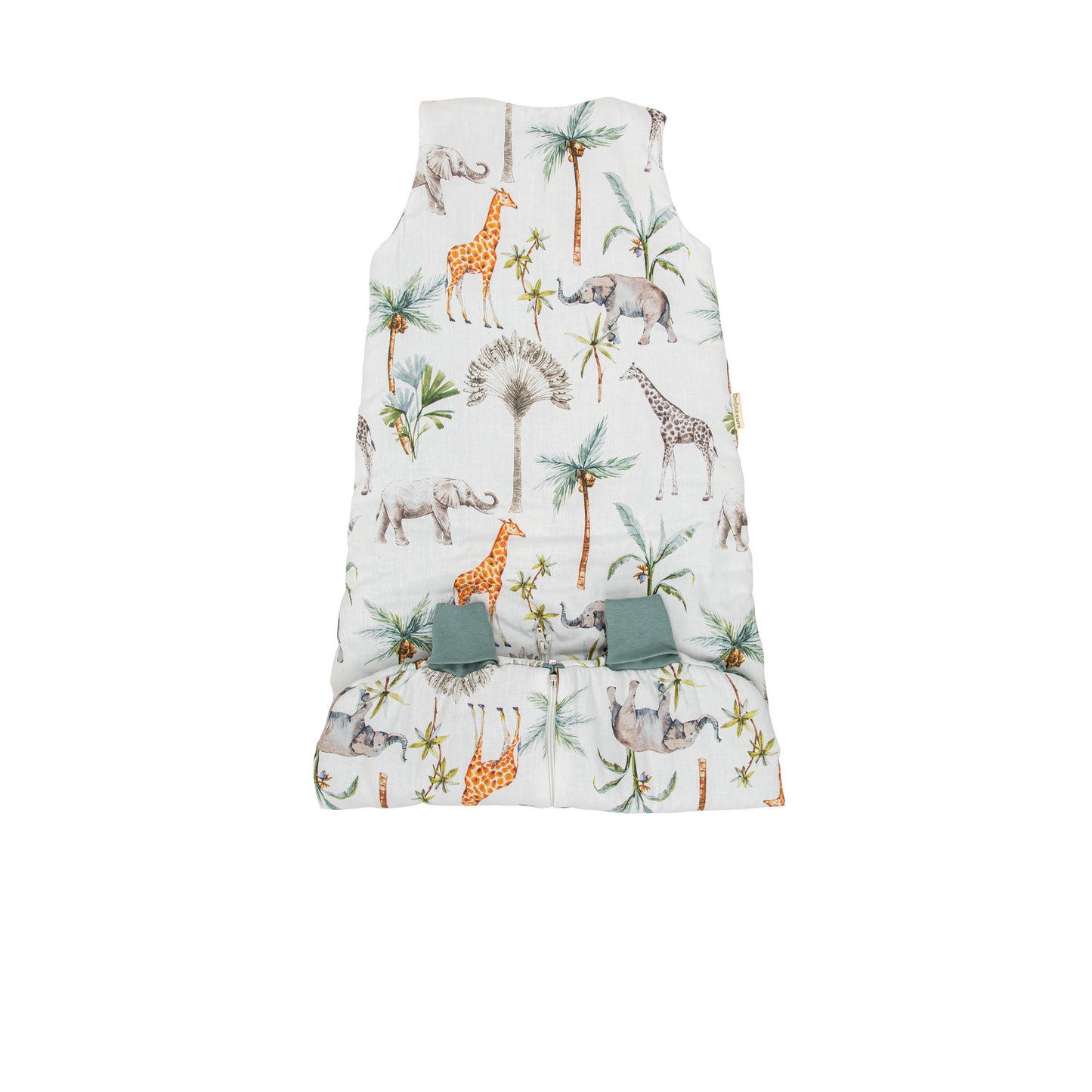 Saco pijama con pies sin relleno África Blanco 90 cm (4-24m) 6