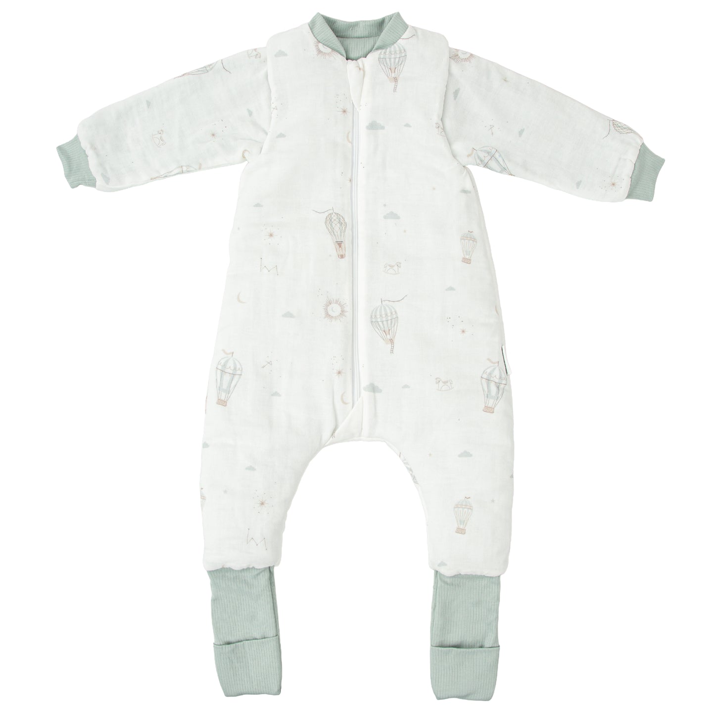 Saco pijama con pies Blue Sky Blanco Verde 75 cm (1-12m)