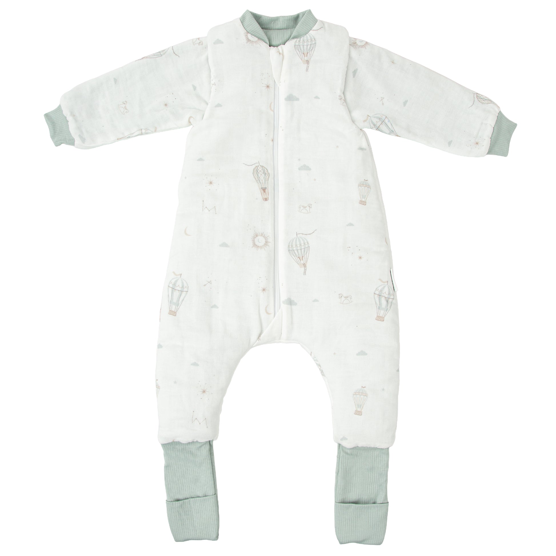 Saco pijama con pies Blue Sky Blanco Verde 75 cm (1-12m)