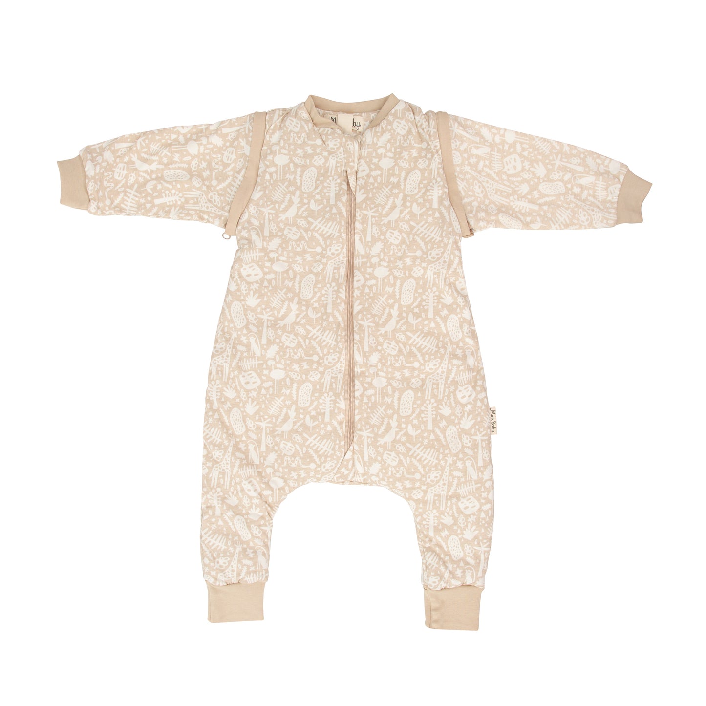 Saco pijama con pies Macaco Lino 75 cm (1-12m)