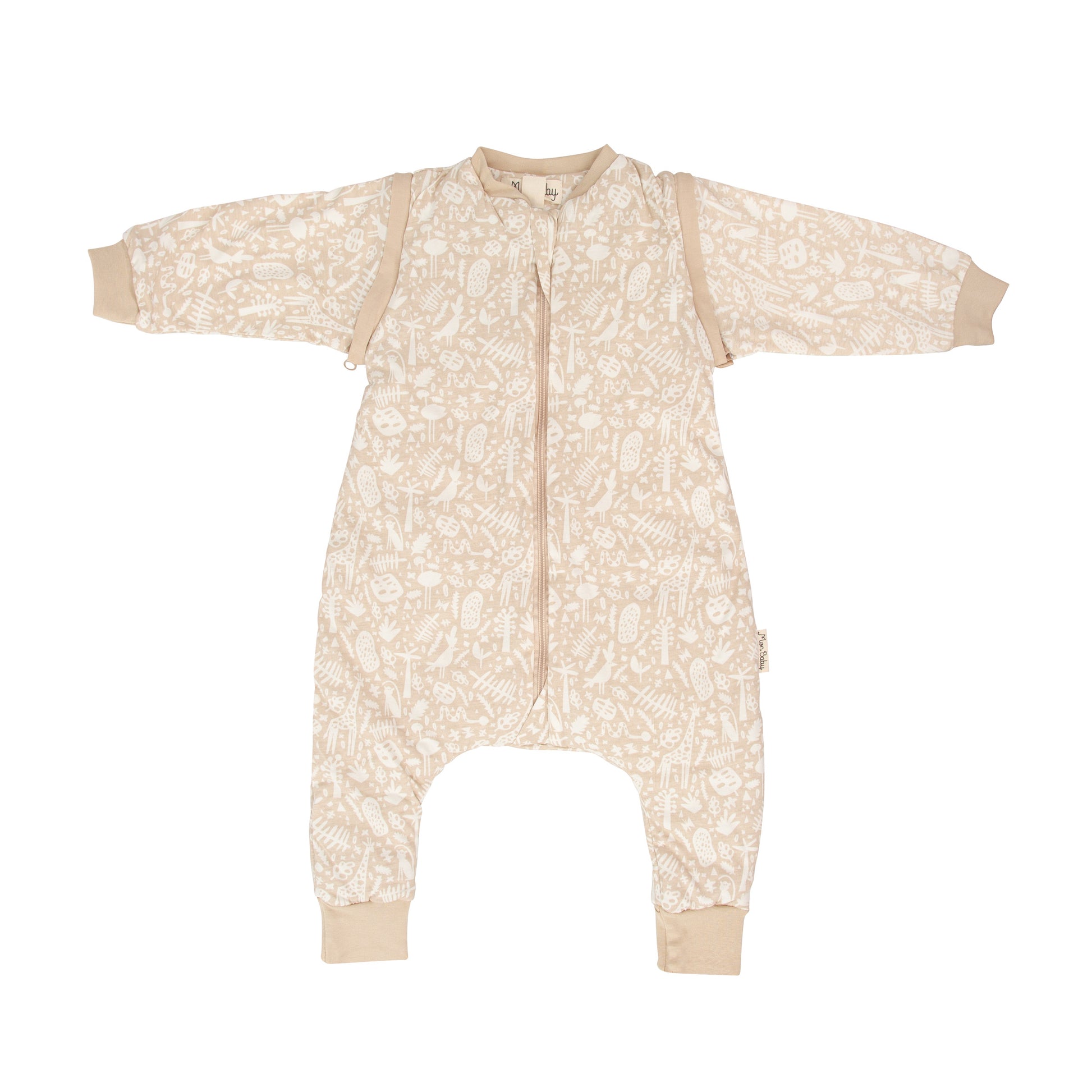 Saco pijama con pies Macaco Lino 75 cm (1-12m)