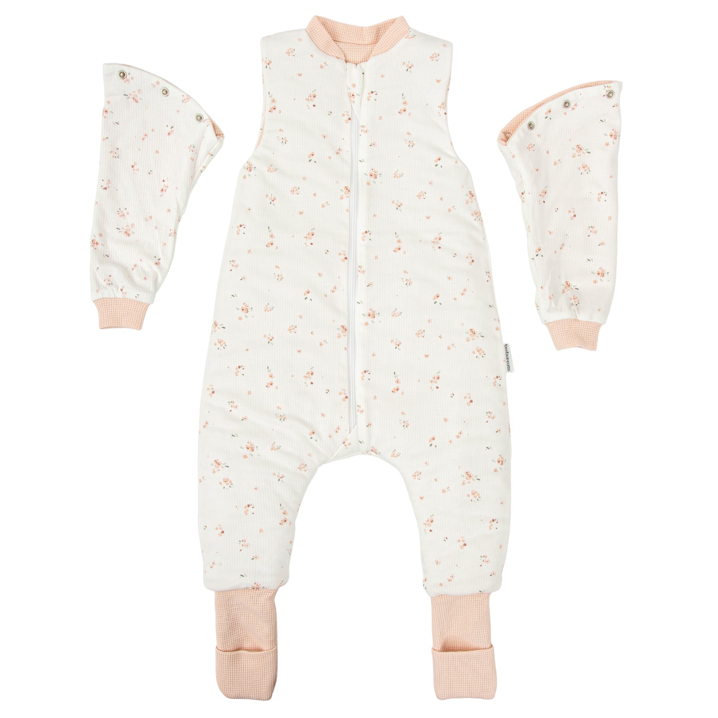 Saco pijama con pies Monet Blanco Rosa 75 cm (1-12m)