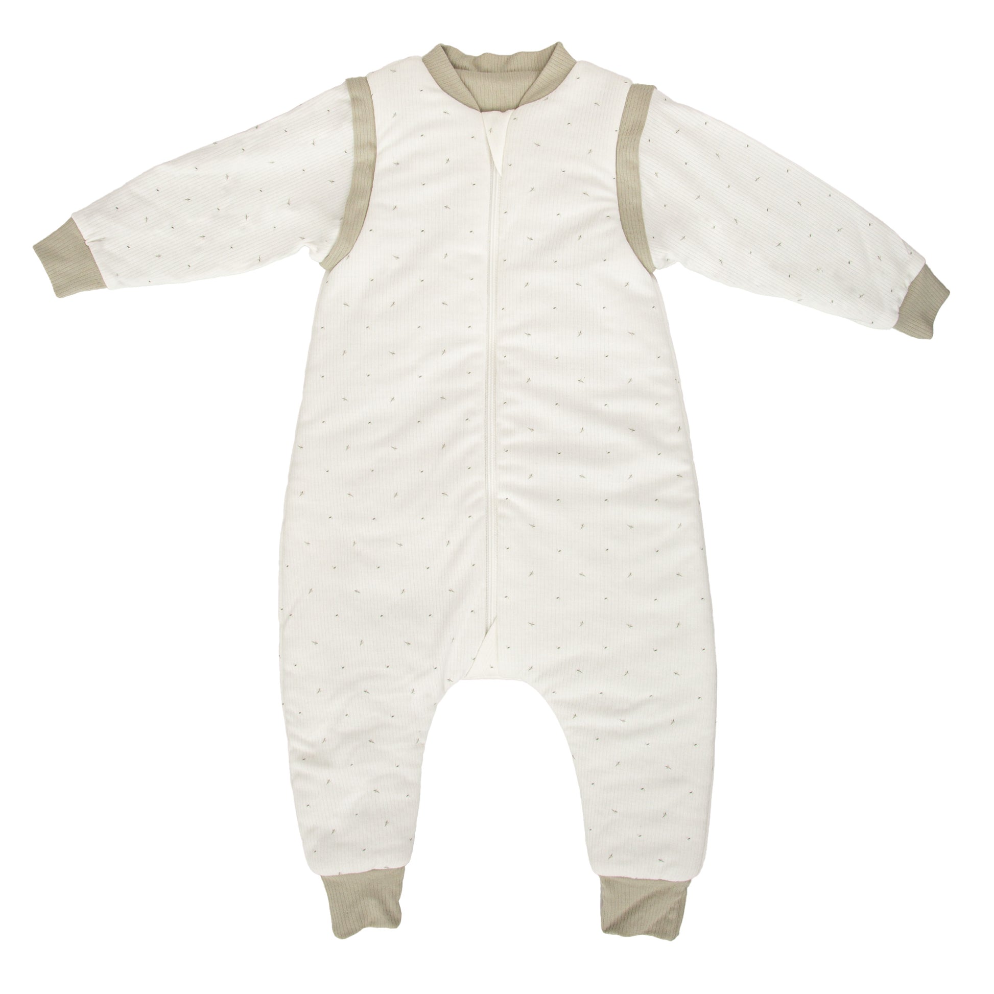Saco pijama con pies Cornelia Blanco Verde 85 cm
