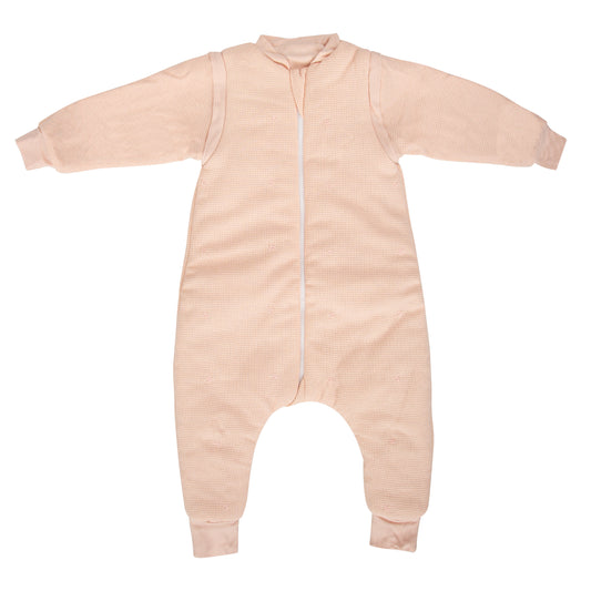 Saco pijama con pies Waffle Rosa 85 cm