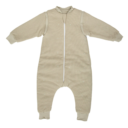 Saco pijama con pies Waffle Verde 85 cm