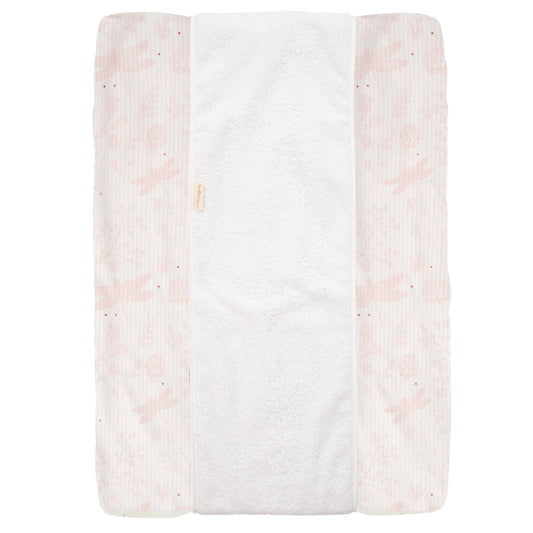 Funda Cambiador Bañera Ajustable - Funda Dafne Blanco Rosa 50x70