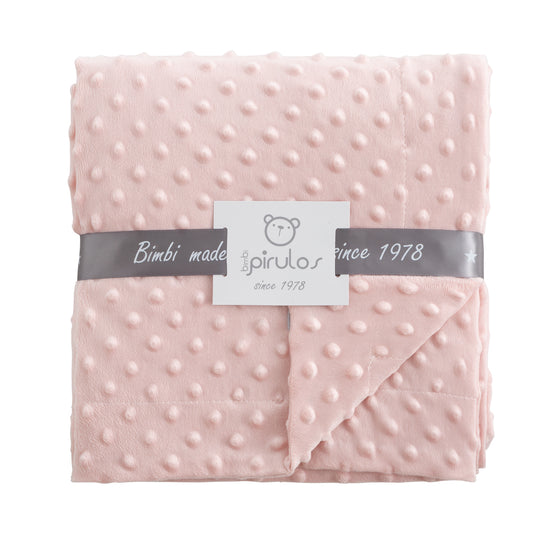 Manta Microfibra Dots Mantas Rosa 80x100