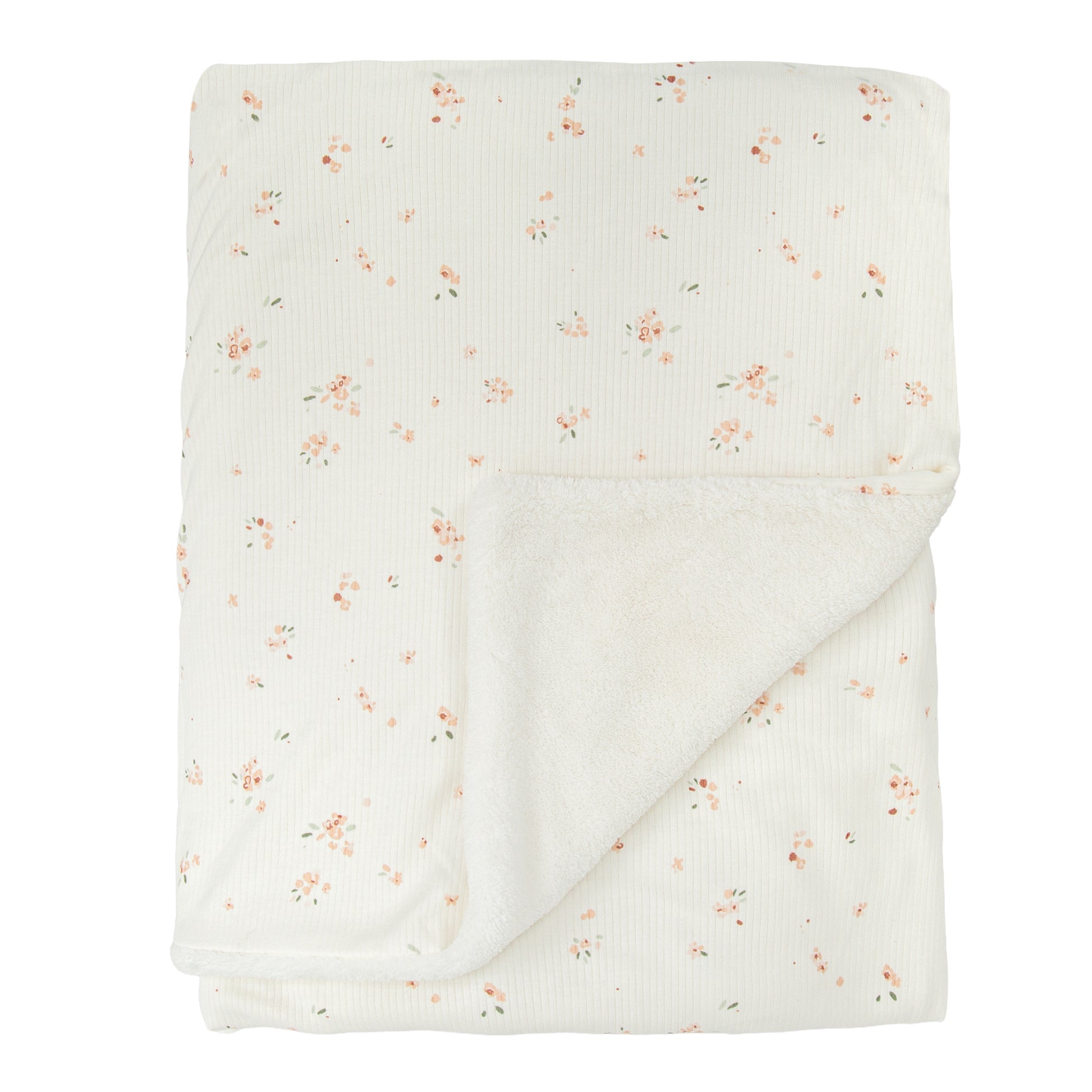 Manta Microfibra Dots Monet Blanco Rosa 80X110