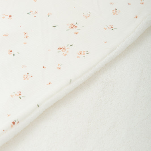 Manta Microfibra Dots Monet Blanco Rosa 80X110