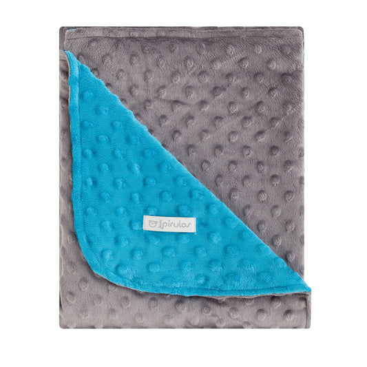 Manta Microfibra Dots Mantas Turquesa 110x140