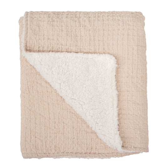 Manta Waffle/Coralina Basics Gris Beig 80X110