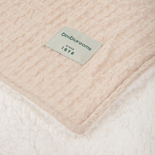 Manta Waffle/Coralina Basics Gris Beig 80X110