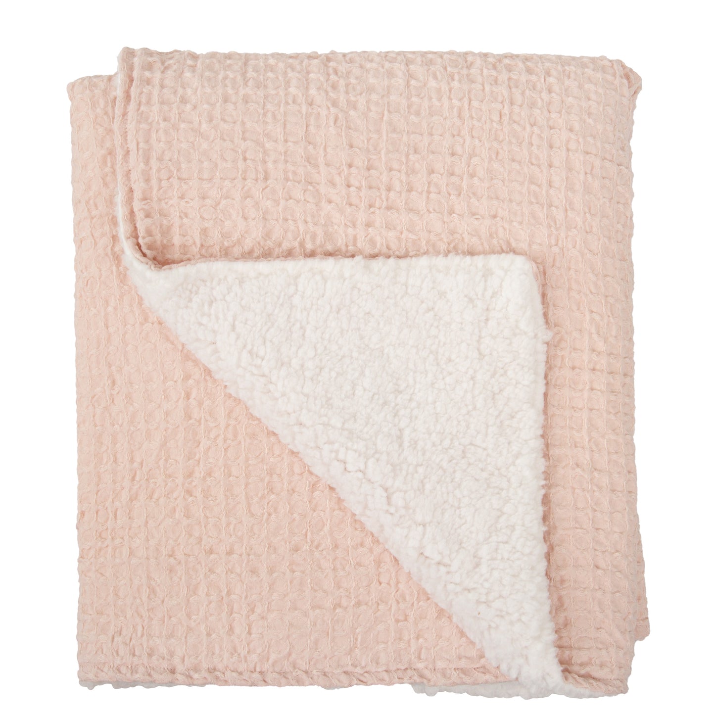 Manta Waffle/Coralina Basics Rosa Empolvado 80X110