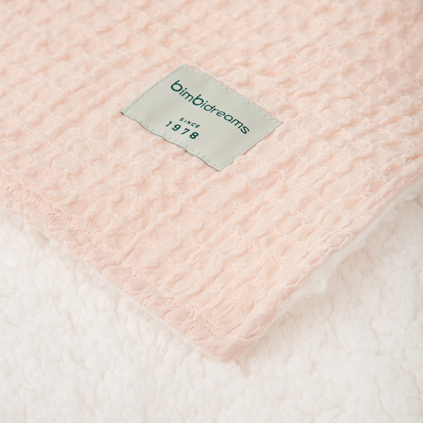 Manta Waffle/Coralina Basics Rosa Empolvado 80X110